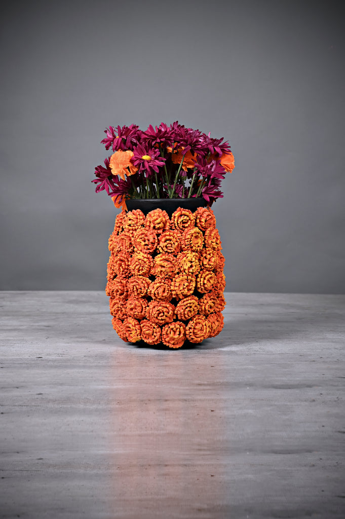 Day of the Dead Cempazuchil Vase
