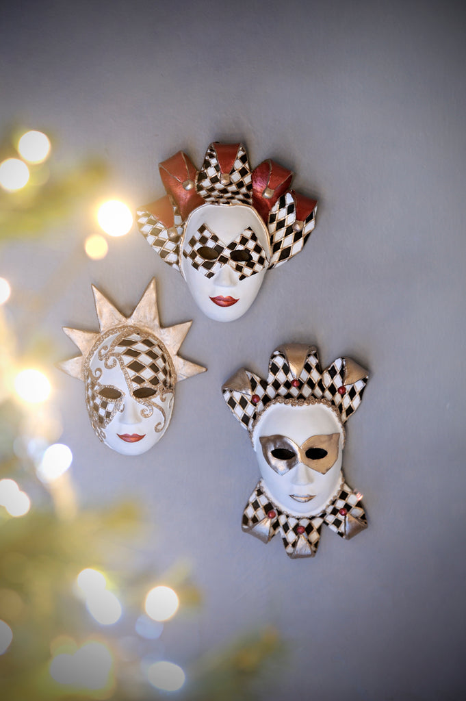 Venetian Harlequin Set of Masks Venetian Harlequin Set of Masks