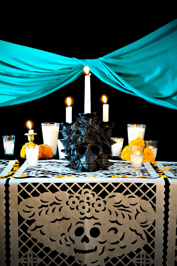 Day of the Dead Skull Candle Holder Dina – The Catrina Shop