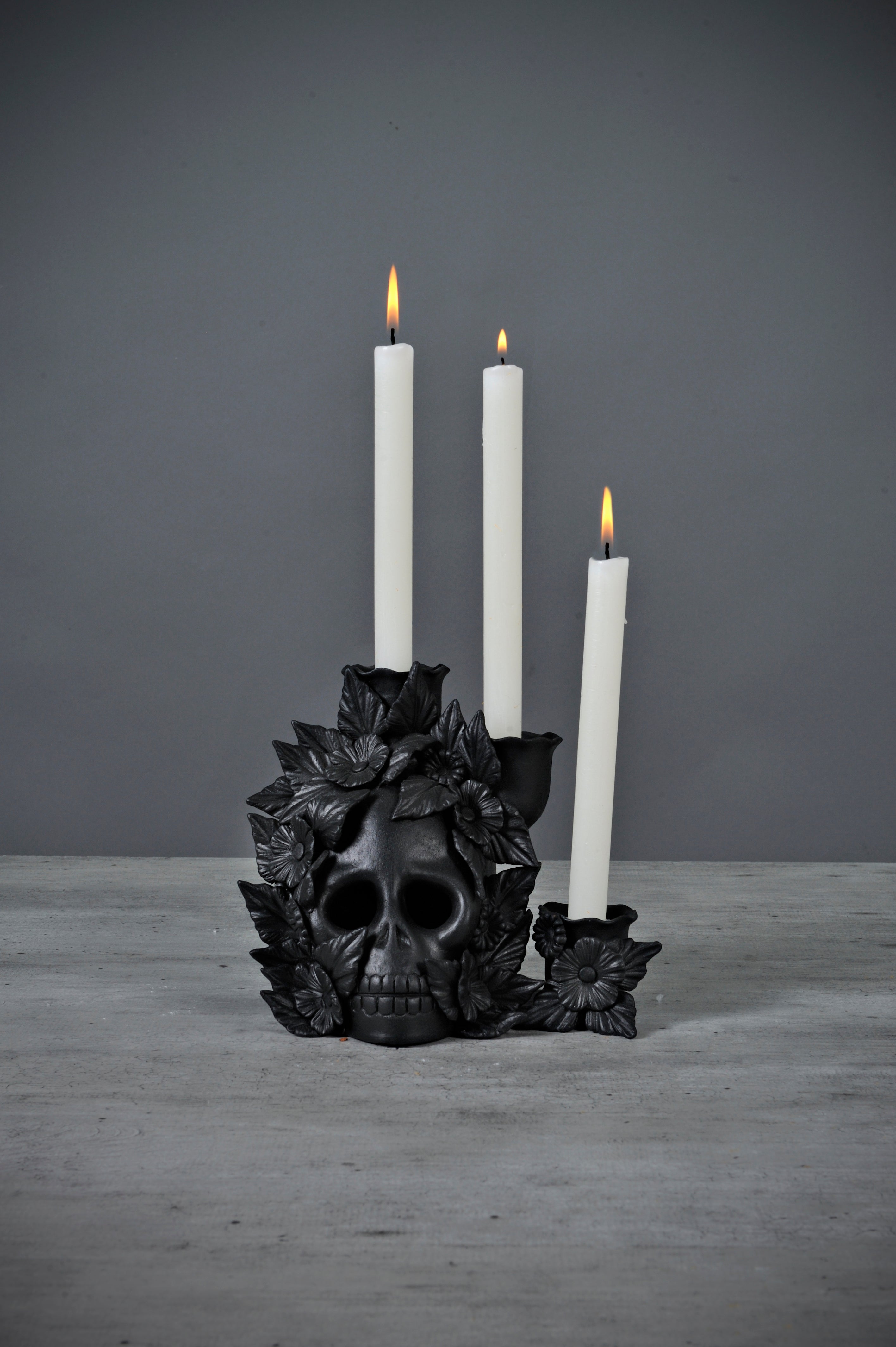 Day of the Dead Skull Candle Holder Delia – The Catrina Shop