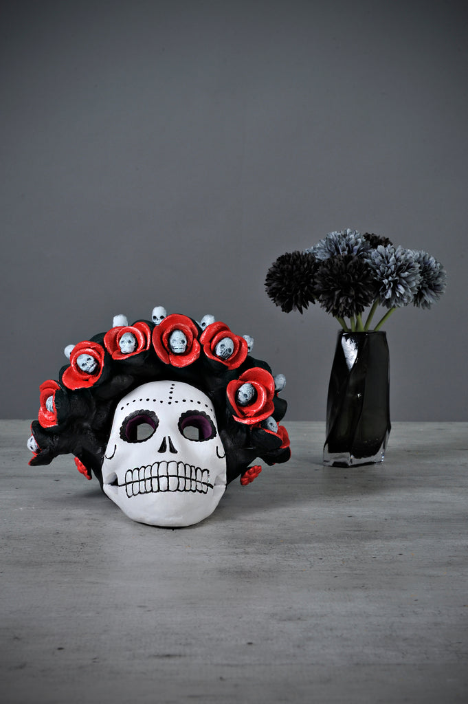 Day of the Dead Skull Candle Holder Cristi