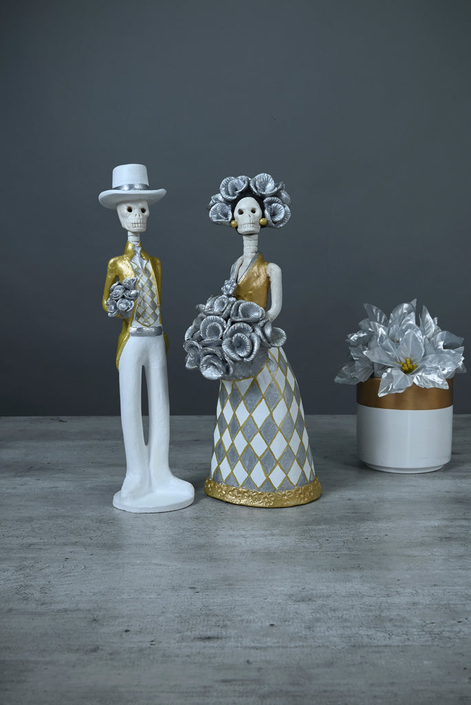 Catrines Leila in Silver & Luis in Silver Medium